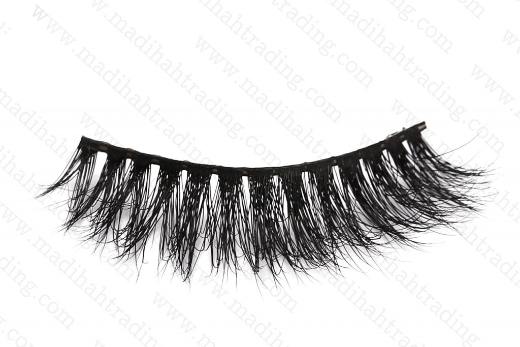 Madihah 13mm real mink fur eyelashes 3D-06 details 5.