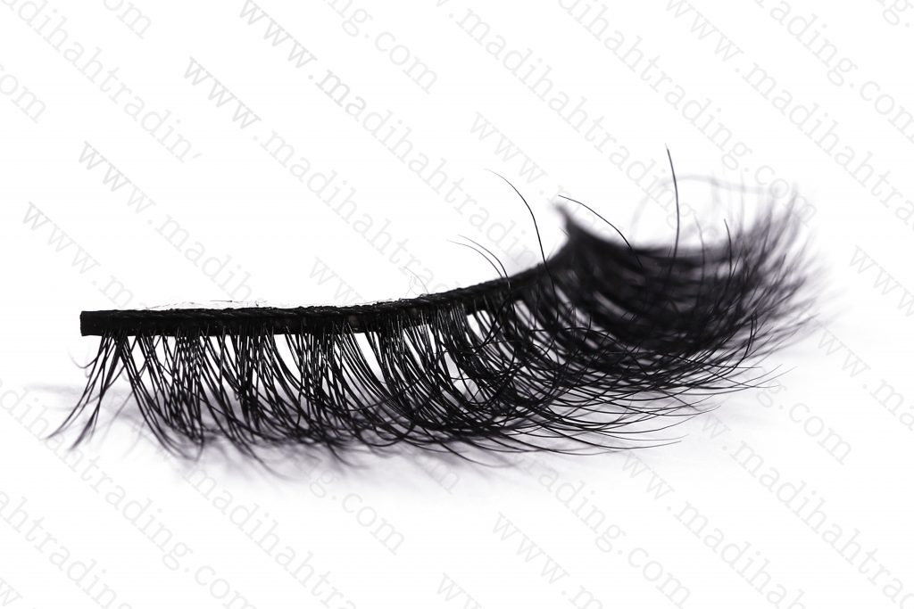 Madihah 12mm real mink fur eyelashes 3D-07 details 4.