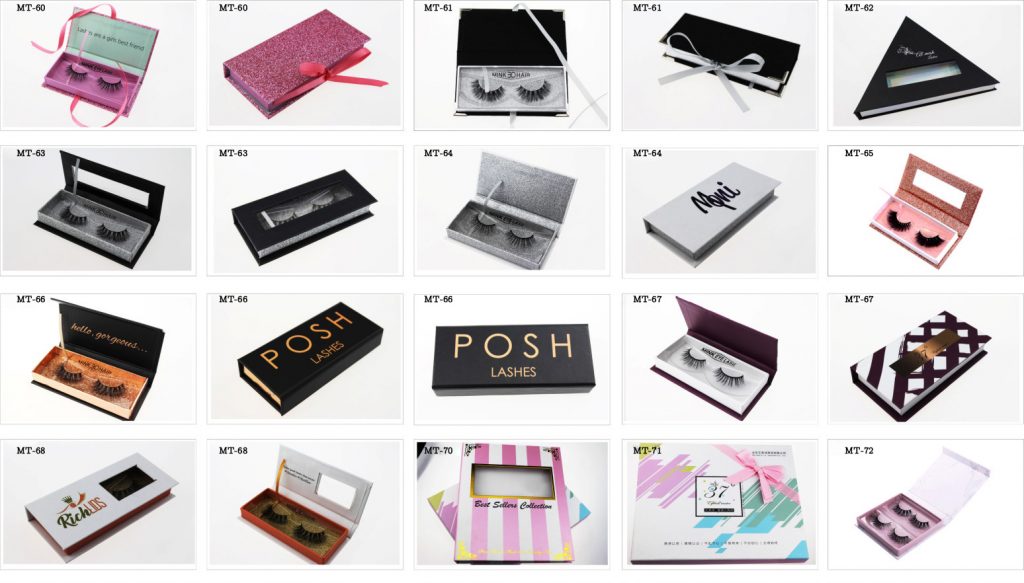 Madihah eyelashes boxes for sale in china.