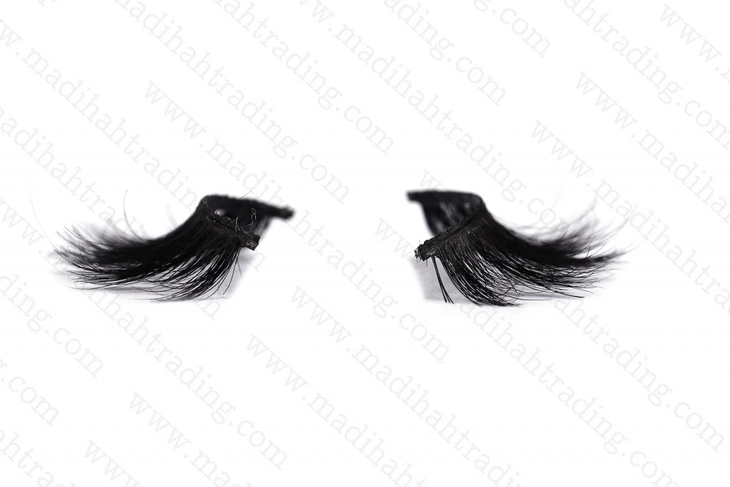 Madihah wholesale horse fur mink lashes strip.