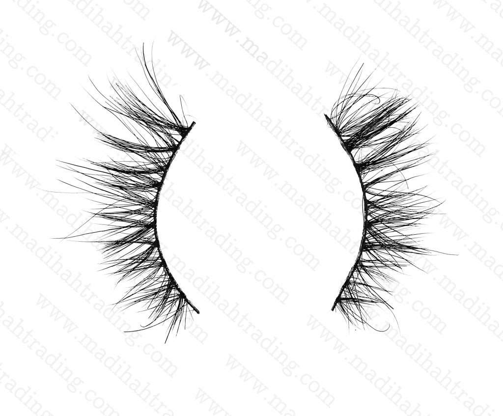 Madihah 3d mink lashes beauty supply the horse hair lashes wholesale in china.