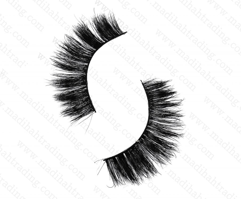 Madihah Trading 13mm cruelty free horse tail eyelashes YX24 mink lashes manufacturer in china.