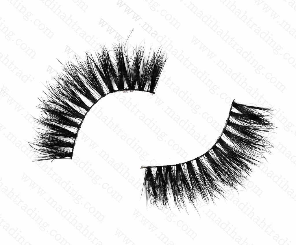 Madihah Trading 14mm cruelty free horse tail eyelashes YX26 mink lashes manufacturer in china.