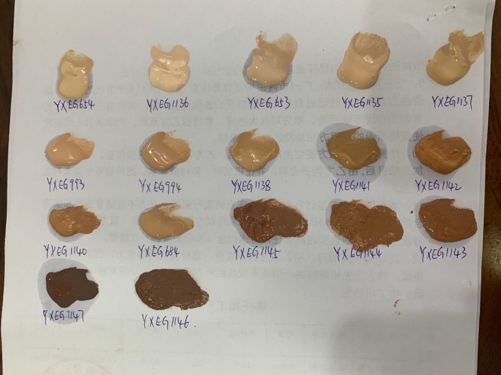 makeup full coverage foundation color swatches