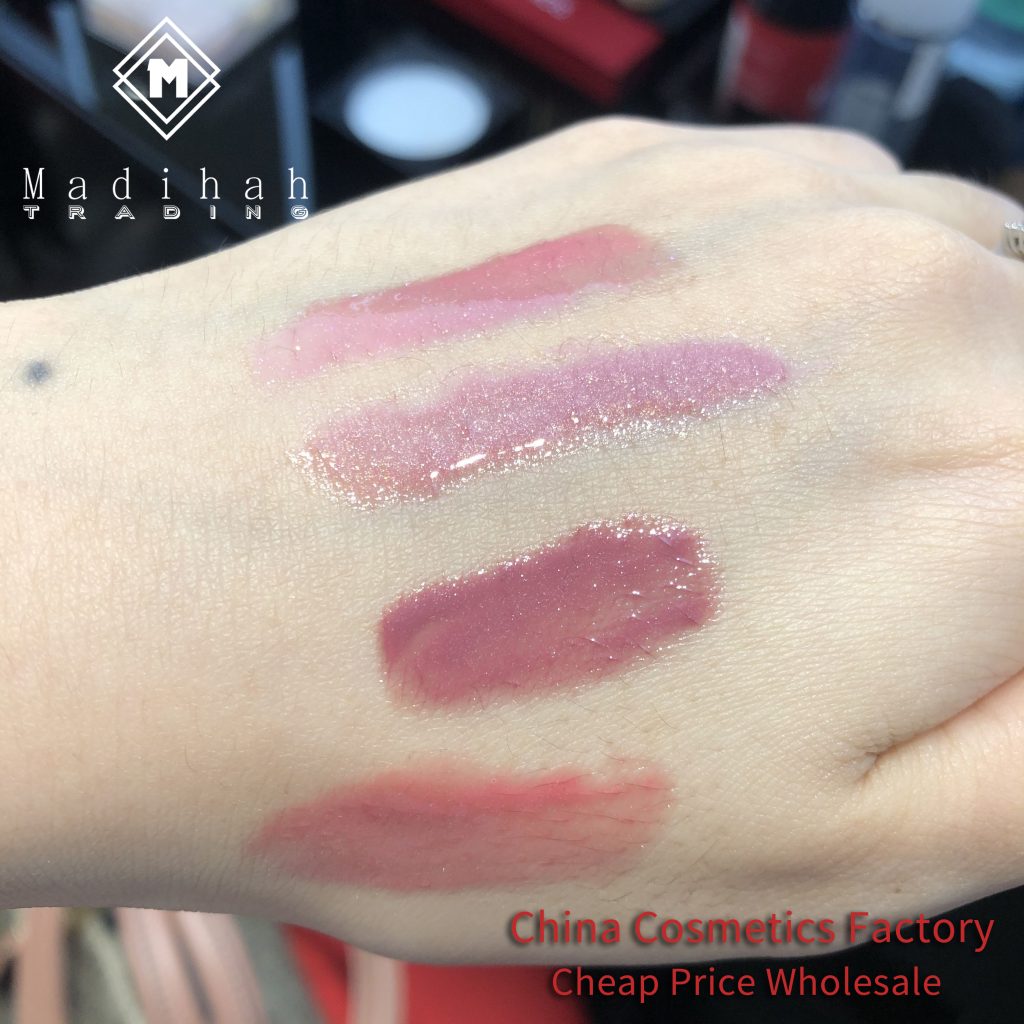 Madihah glitter lip gloss swatches