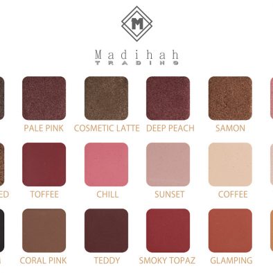 Madihah 18 colors makeup eyeshadow palettes swatches 07