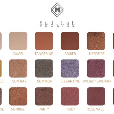 Madihah 18 colors makeup eyeshadow palettes swatches 08