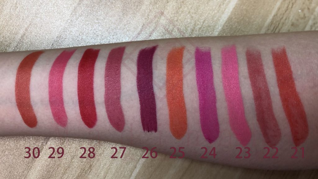 Lipstick Swatches