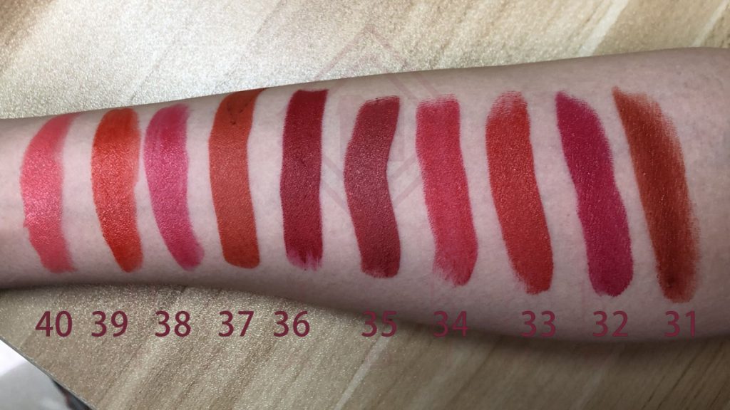 Lipstick Swatches