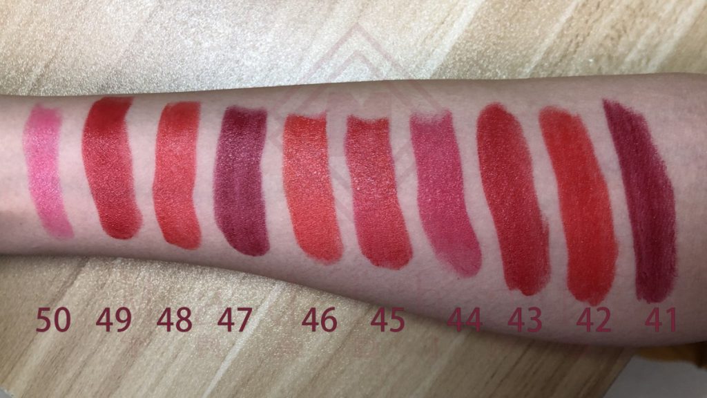 Lipstick Swatches