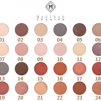 Madihah 24 colors makeup eyeshadow palettes