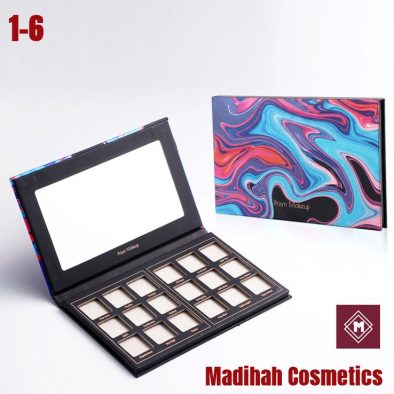Madihah Cosmetics Customized Eyeshadow Palette Packaging 1-6