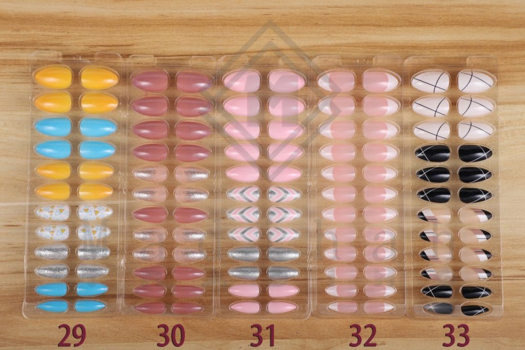 24PCS Press On Nails With Different Design